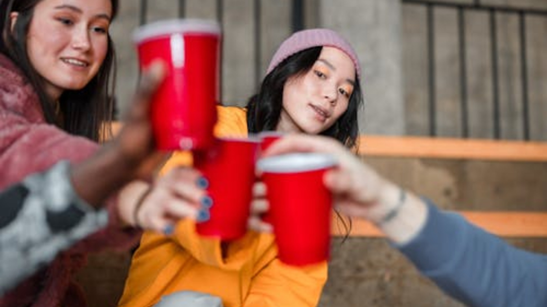 College day party with young crowd enjoying casual Southwest vibes